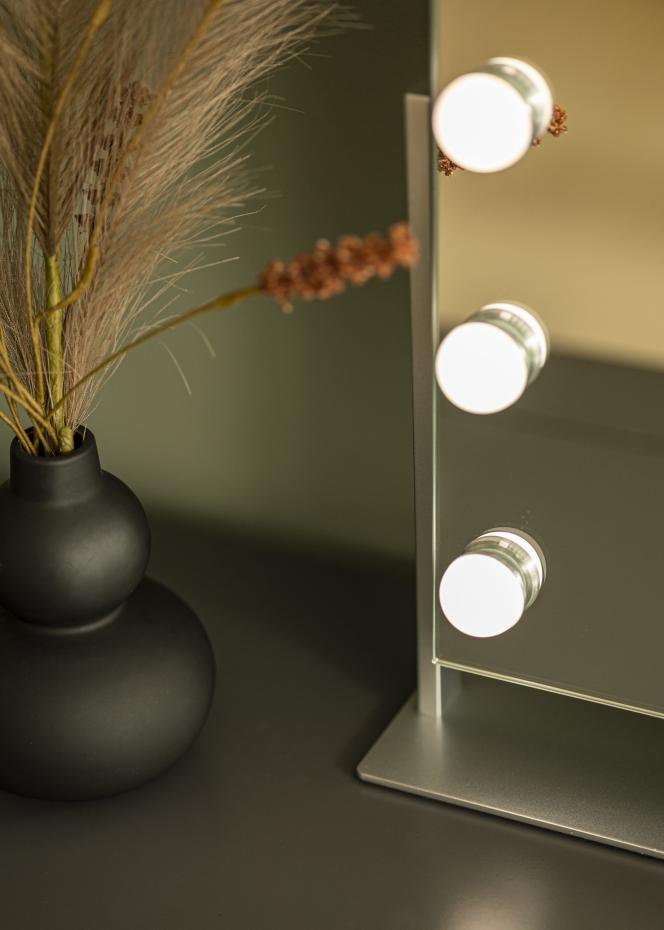 KAILA KAILA Kosmetikspiegel Soft Corner LED Silber 60x52 cm