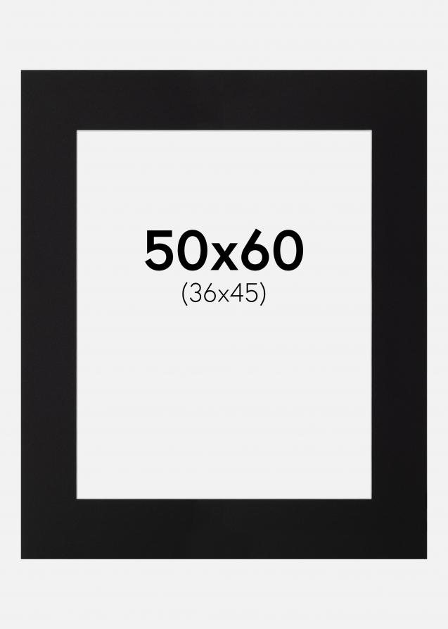 Artlink Passepartout Schwarz Standard (weißer Kern) 50x60 cm (36x45)