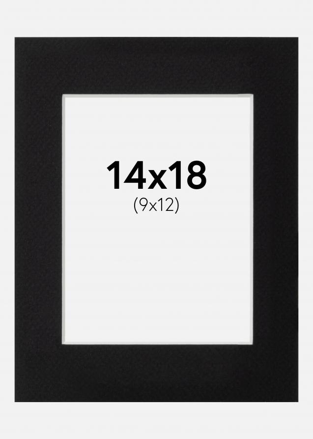 Artlink Passepartout Schwarz Standard (weißer Kern) 14x18 cm (9x12)