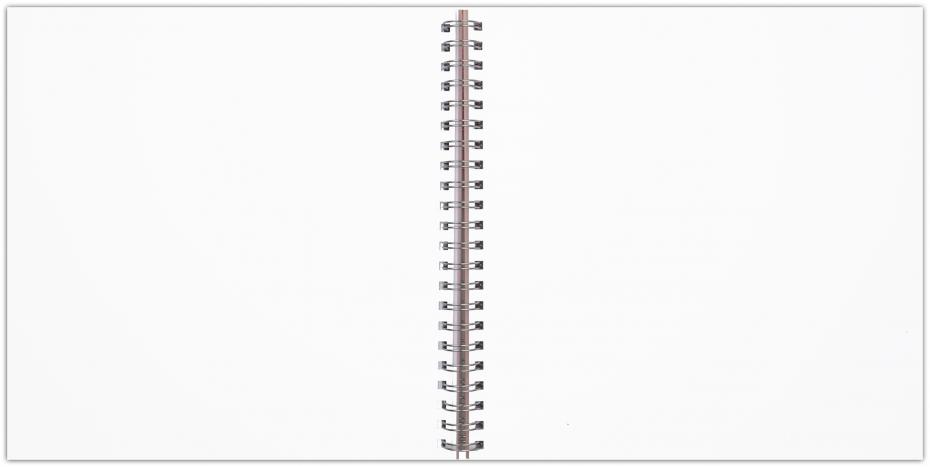Burde Pinkfarbenes Spiralalbum - 30x30 cm (48 weie Seiten / 24 Blatt)