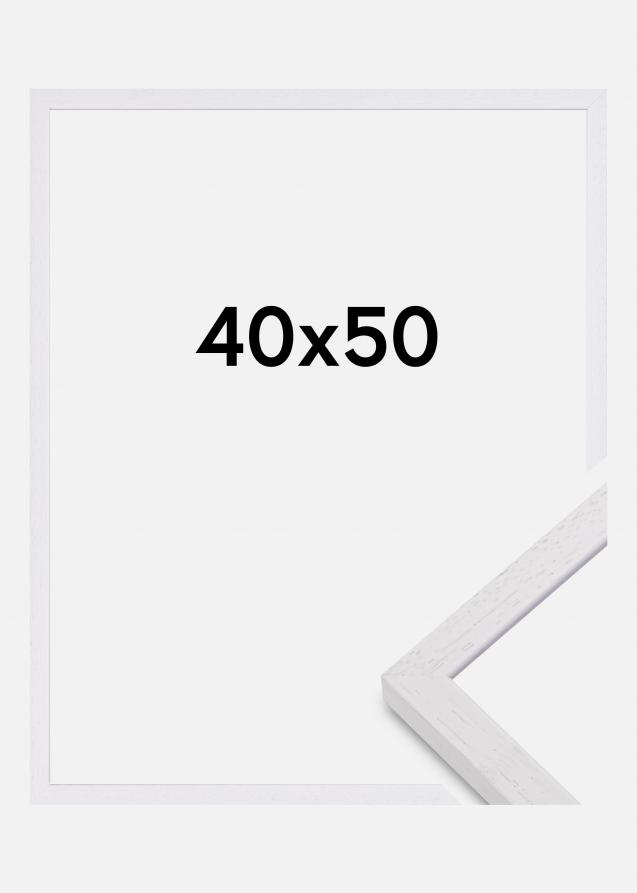 Mavanti Bilderrahmen Glendale Matt Antireflexglas Weiß 40x50 cm