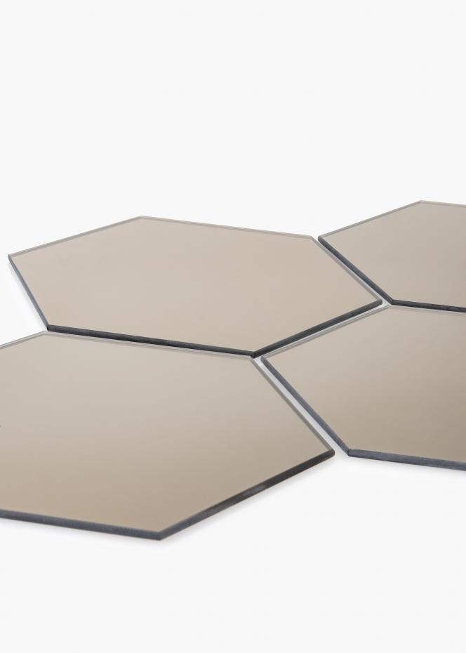 KAILA KAILA Spiegel Hexagon Dark Bronze 18x21 cm - 5er-Pack
