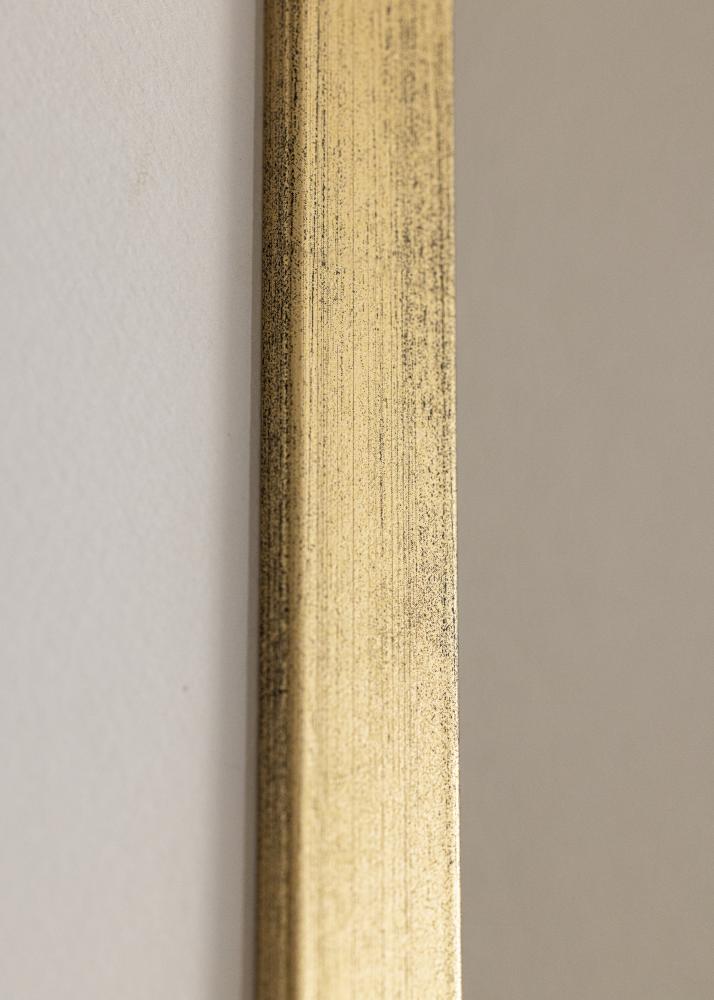 Ram med passepartou Rahmen Stilren Gold 70x100 cm - Passepartout Wei 62x93 cm