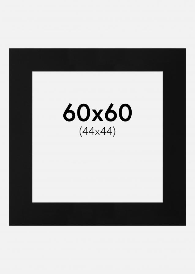 Artlink Passepartout Schwarz Standard (weißer Kern) 60x60 cm (44x44)