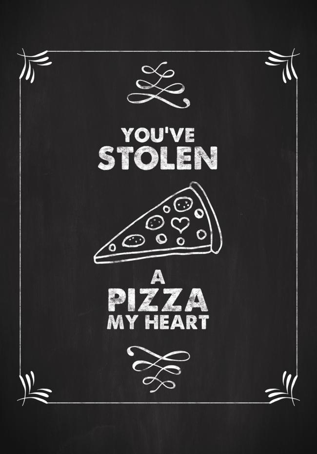 Bildverkstad Youve stolen a pizza Poster