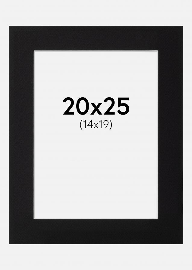 Artlink Passepartout Schwarz Standard (weißer Kern) 20x25 cm (14x19)