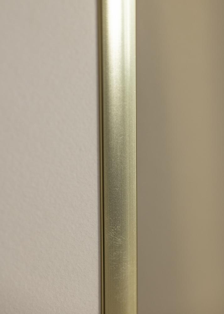 Ram med passepartou Rahmen Poster Frame Aluminum Gold 70x100 cm - Passepartout Wei 62x85 cm