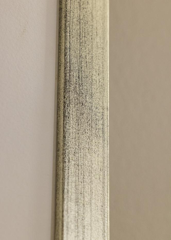 Ram med passepartou Rahmen Stilren Silber 50x60 cm - Passepartout Wei 35x45 cm