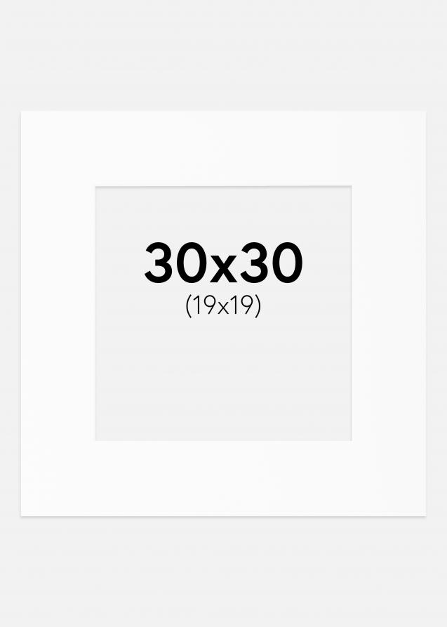 Artlink Passepartout Weiß Standard (weißer Kern) 30x30 cm (19x19)