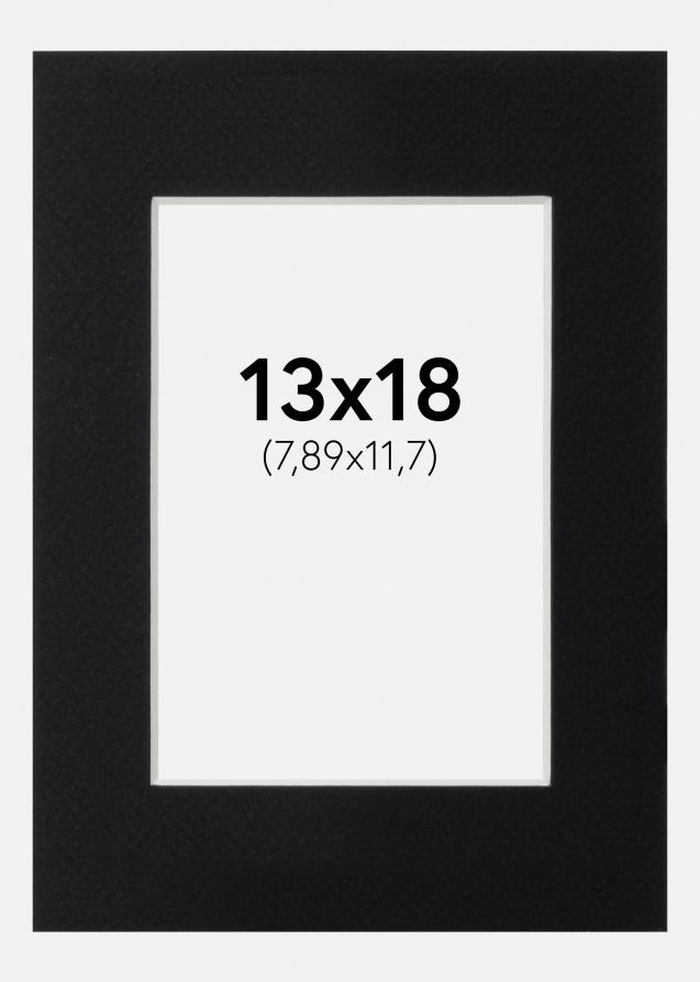 Artlink Passepartout Schwarz Standard (weißer Kern) 13x18 cm (7,89x11,7)