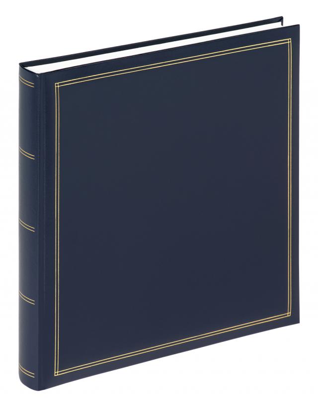 Walther Monza Album Classic Blau - 34x33 cm (60 weiße Seiten / 30 Blatt)