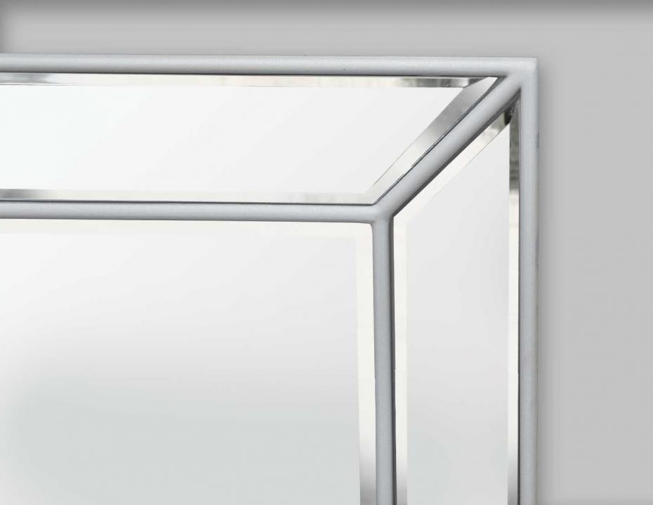 Innova Editions Spiegel Pimlico Glass Panelled Wood Misty Wei 79x112 cm