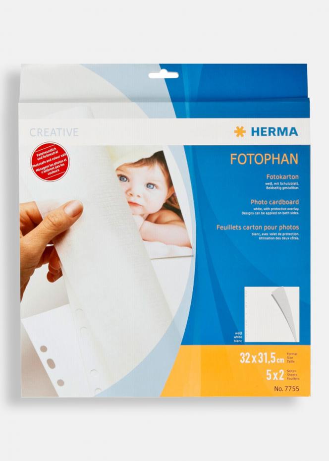 Difox Herma Albumbltter 32x31,5 cm - 5 Blatt