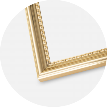 Ram med passepartou Rahmen Gala Gold 40x50 cm - Passepartout Wei 12x16 inches