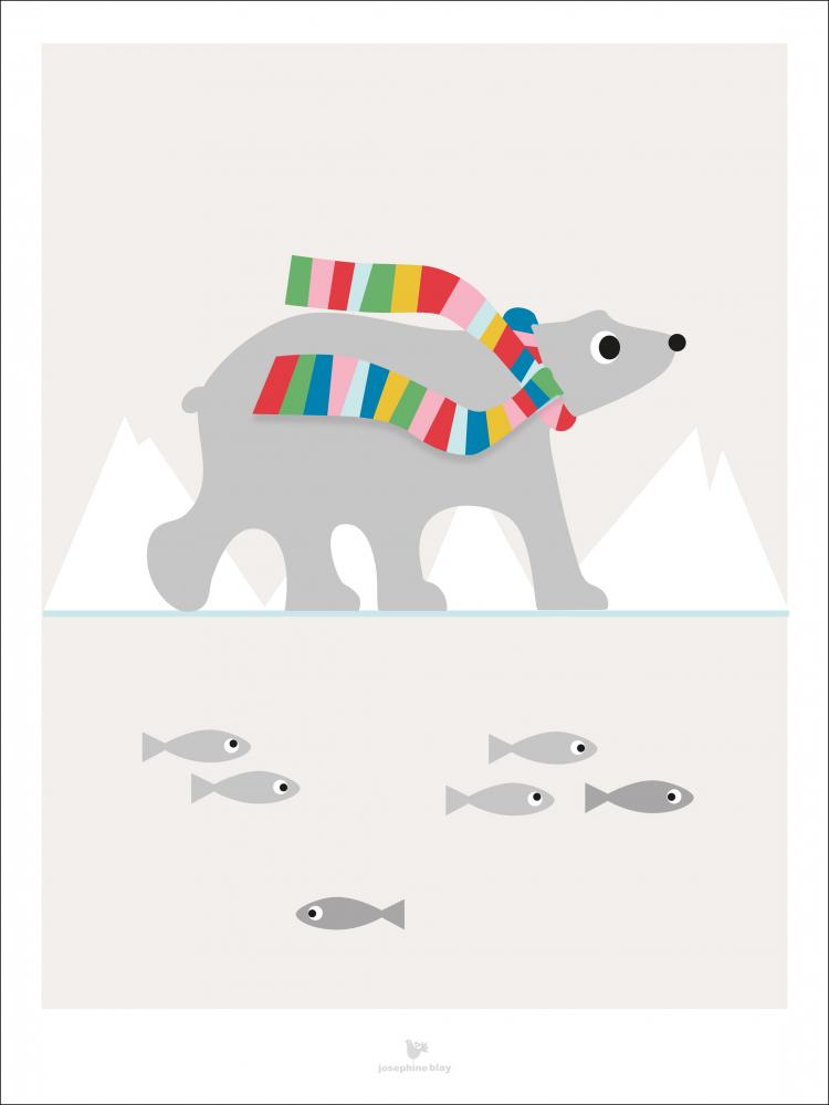 Bildverkstad Polar bear scarf - Beige