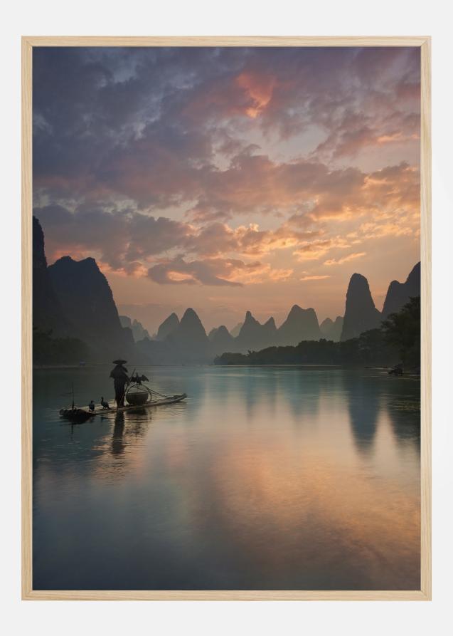 Bildverkstad Li River Sunrise Poster