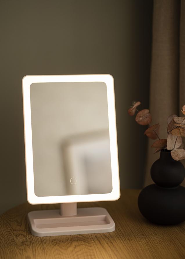 KAILA KAILA Kosmetikspiegel LED Strip mit Bluetooth-Lautsprecher Weiß 18x30 cm