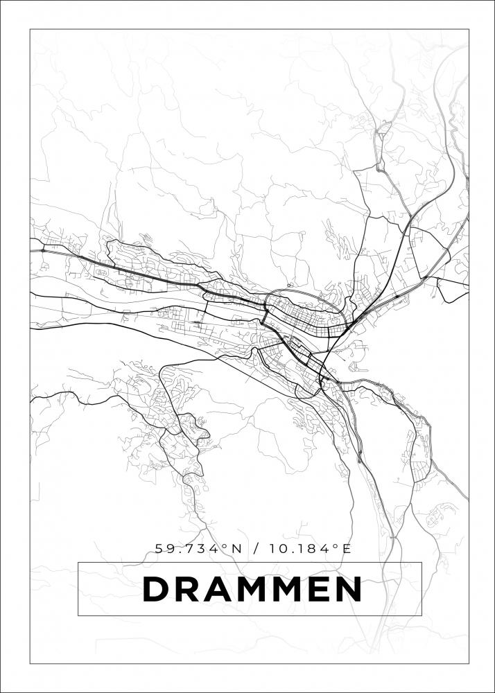 Bildverkstad Map - Drammen - White