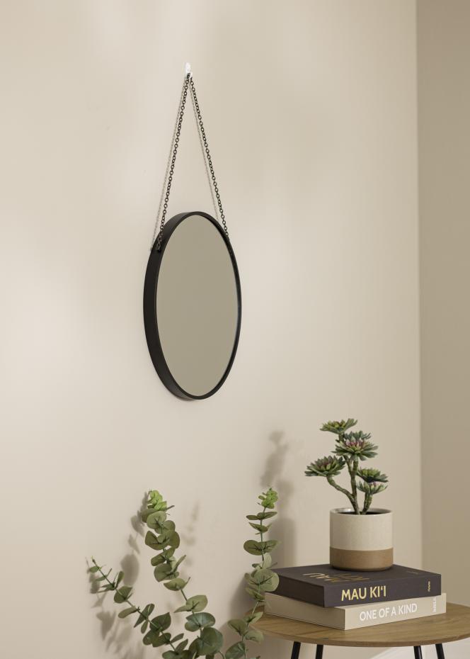 Artlink Runder Spiegel Modern Deep Schwarz 41 cm 