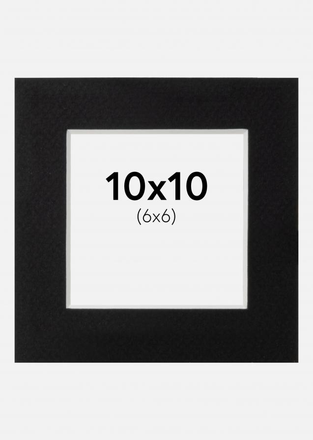 Artlink Passepartout Schwarz Standard (weißer Kern) 10x10 cm (6x6)