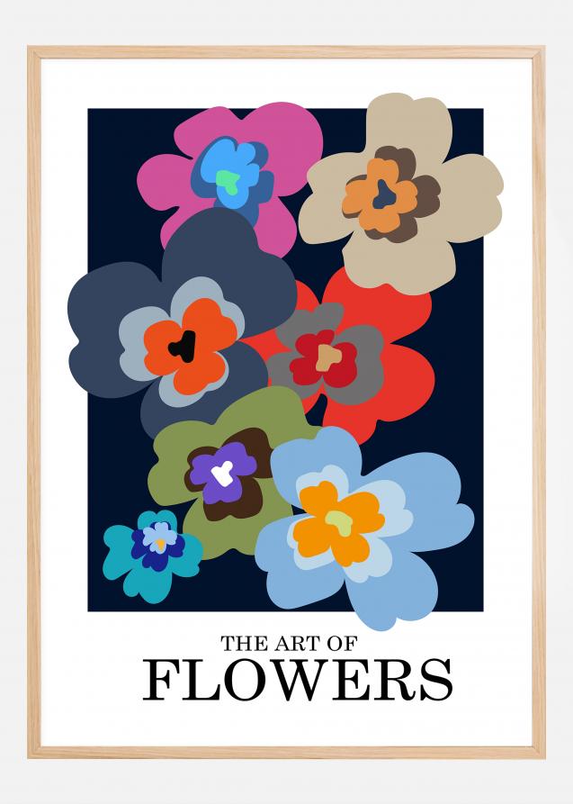 Bildverkstad The Art Of Flowers Blue Poster