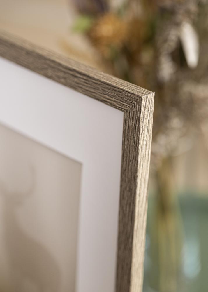 Estancia Rahmen Stilren Acrylglas Dark Grey Oak 70x100 cm