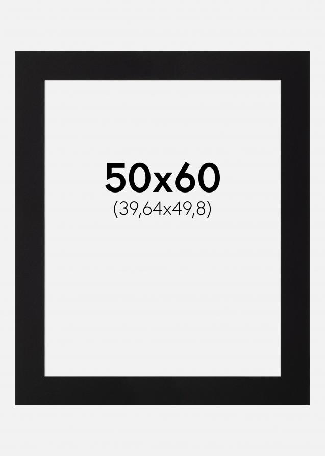 Artlink Passepartout Schwarz Standard (weißer Kern) 50x60 cm (39,64x49,8)