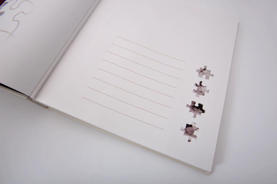 Walther Puzzle Wedding Album - 28x30,5 cm (60 weie Seiten / 30 Blatt)