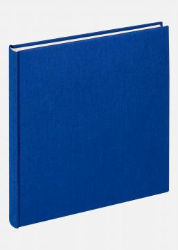 Walther Cloth Fotoalbum Blau - 22,5x24 cm (40 weie Seiten / 20 Blatt)