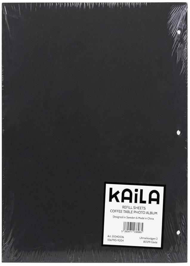 KAILA KAILA Refill Sheets - Coffee Table Photo Album 30 pcs - Black