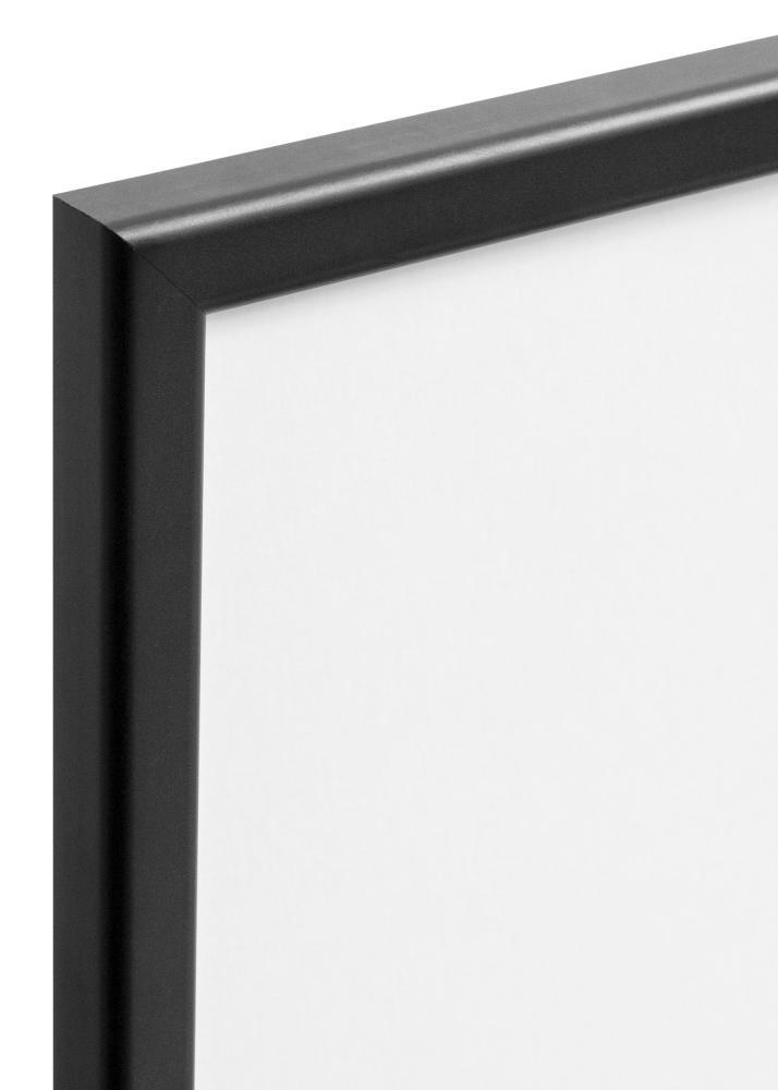 HHC Distribution Rahmen Slim Matt Antireflexglas Schwarz 10x13 cm