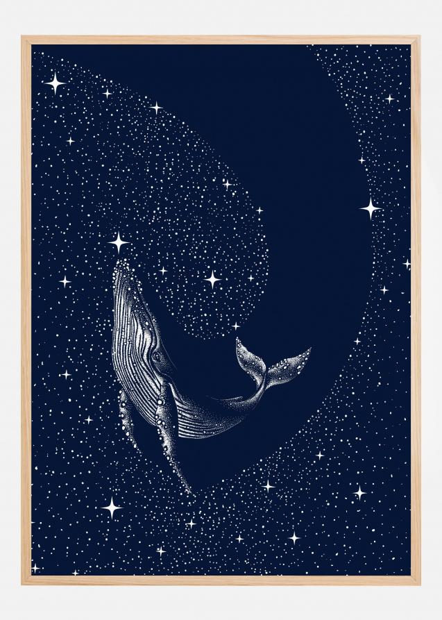 Bildverkstad Starry Whale Poster