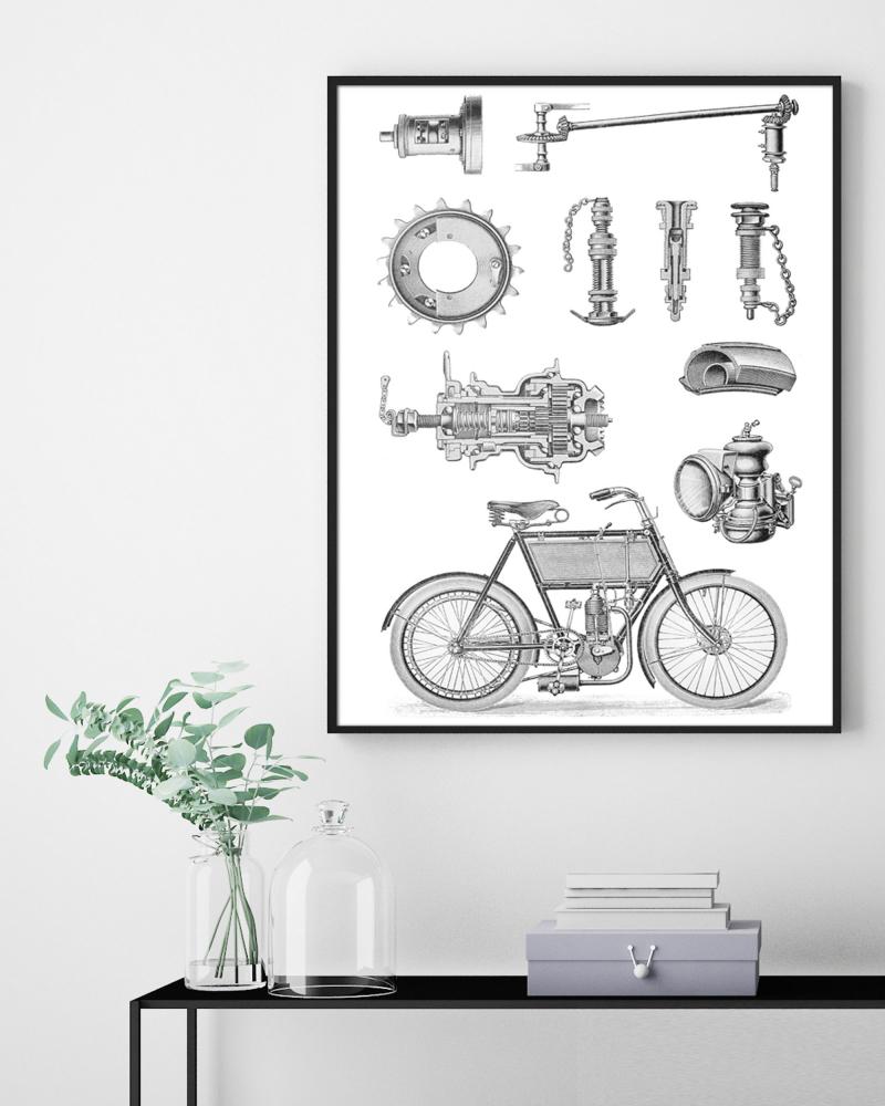 Estancia Motorrad - 50x70 cm