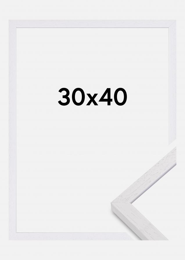 Mavanti Bilderrahmen Glendale Matt Antireflexglas Weiß 30x40 cm