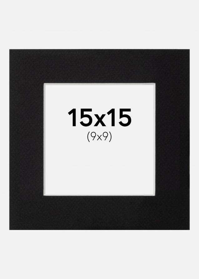 Artlink Passepartout Schwarz Standard (weißer Kern) 15x15 cm (9x9)