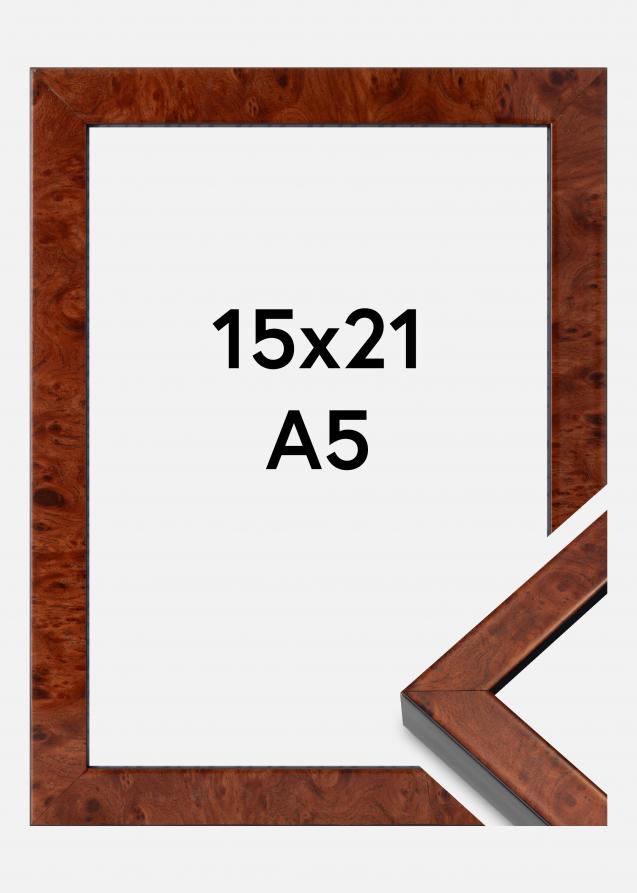 Mavanti Rahmen Hermes Acrylglas Burr Walnut 15x21 cm (A5)