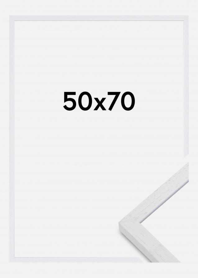 Mavanti Bilderrahmen Glendale Matt Antireflexglas Weiß 50x70 cm