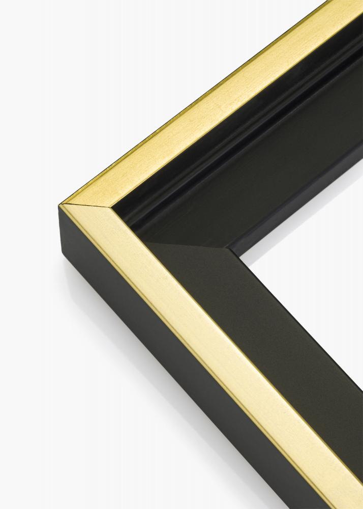 Mavanti Bilderrahmen fr Leinwand Tacoma Schwarz / Gold 60x70 cm