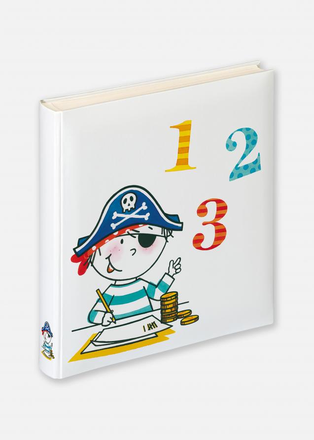Walther Kinderalbum Pirat Schule - 28x30,5 cm (50 weiße Seiten / 25 Blatt)
