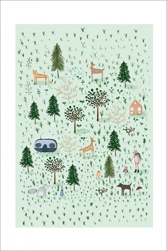 Bildverkstad Tiny Forest Poster
