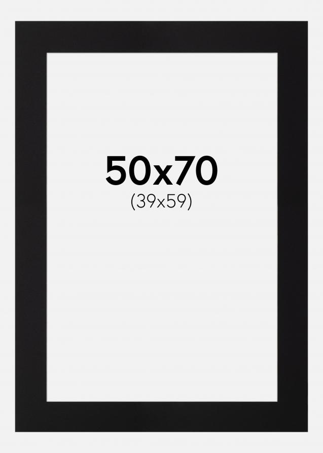 Artlink Passepartout Schwarz Standard (weißer Kern) 50x70 cm (39x59)