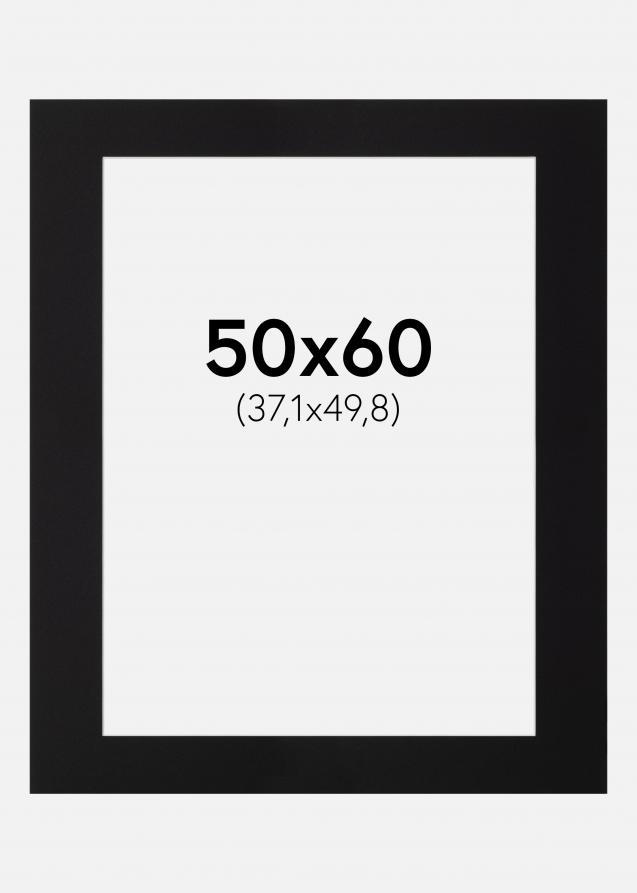 Artlink Passepartout Schwarz Standard (weißer Kern) 50x60 cm (37,1x49,8)