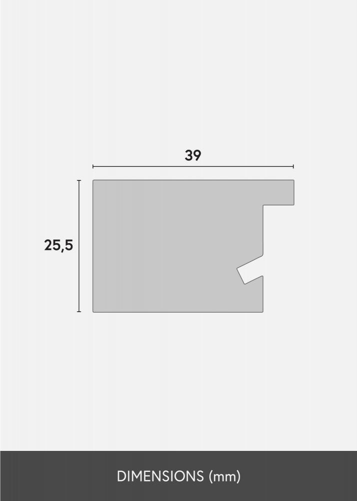 Mavanti Rahmen Juno Acrylglas Grau 84,1x118,9 cm (A0)
