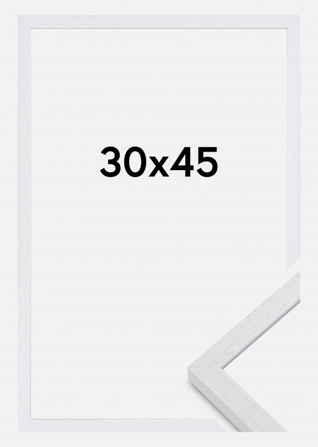 Mavanti Bilderrahmen Glendale Matt Antireflexglas Weiß 30x45 cm