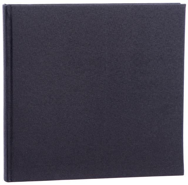 Focus Base Line Canvas Schwarz 26x25 cm (40 weiße Seiten / 20 Blatt)