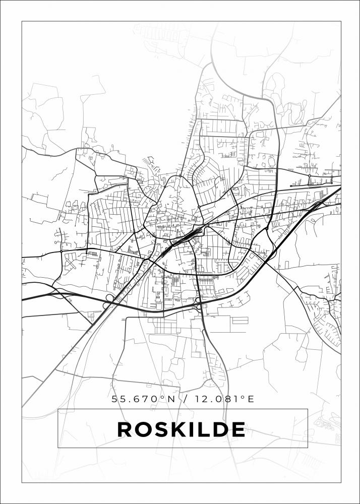 Bildverkstad Map - Roskilde - White