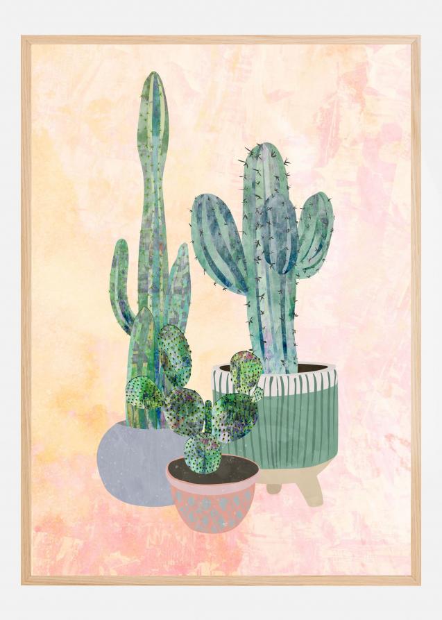 Bildverkstad Boho Cactus Trio Poster