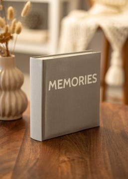 BGA Memories Linen Fotoalbum Dunkelgrau - 200 Fotos Format 10x15 cm