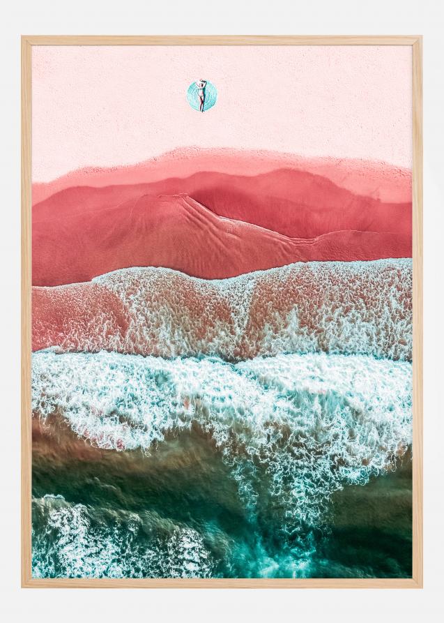 Bildverkstad Pink beach Poster
