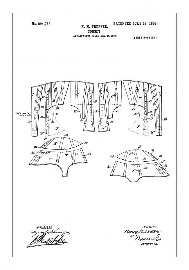 Bildverkstad Patentzeichnung - Korsett II
